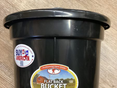 8QT Flat Back Bucket- BLACK Discount