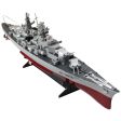 RC Boat High-speed Military Model Series Battleship 1 360 RC 28  Warship Cruiser Simulation Battleship Bismarck Toys For Kids Hot on Sale