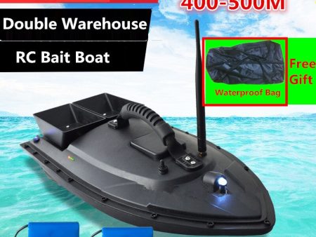 Free Bag Auto RC Remote Control Fishing Bait Boat Toy 500M Waterproof grass Twin-Bucket Roll RC Dipping boat With Night Light For Cheap