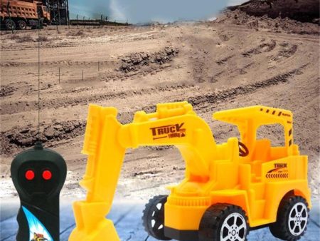 Remote Control Excavator Engineering Vehicle Digger Electric 2 Channel Kids Toy AA Batteries (Not Included) For Sale