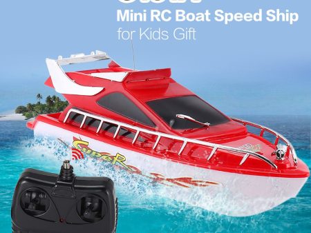 Kids C101A Mini Radio RC High Speed Racing Boat Speed Ship Toys for Children Gift Toy Simulation Remote Control Boat Model Supply