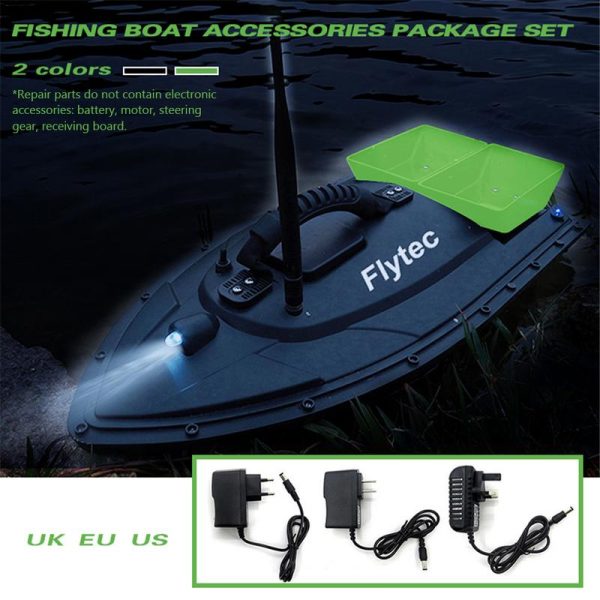 Fishing Equipment Accessory Tool 500 Meters Intelligent Smart RC Bait Boat Toy Double Warehouse Bait Fishing Package Upgrade Kit on Sale