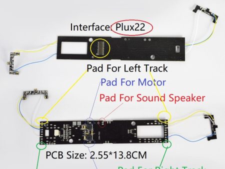 DCC Adapter Board for Locomotive to Upgrade to with sound and light digitization to dcc train build with Plux22 Interface 860055 Hot on Sale