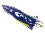 H750 PNP Shark Fiber Glass Electric Racing Speed RC Boat W 1750kv Brushless Motor 120A ESC  Servo Prevent Capsized Blue TH02639 Sale