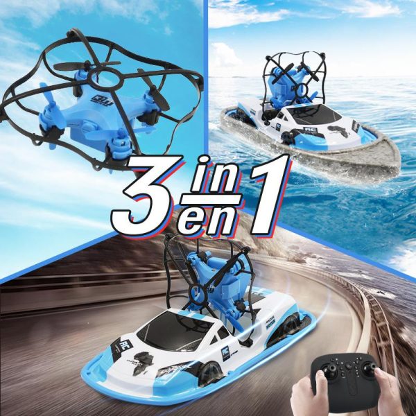 gw123 RC Mini Drone Boat Car Triphibian Vehicle Helicopter Dron Quadrocopter Remote Control Toys for Boys Girls Nano Dron Sale