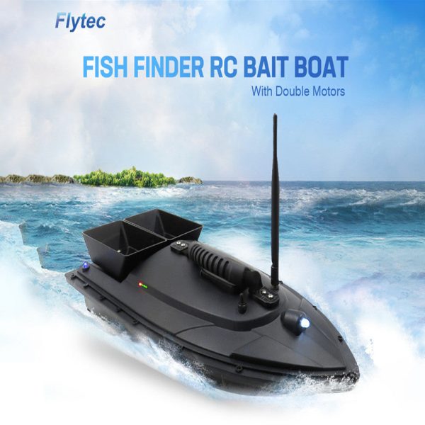 Flytec HQ2011-5 RC Boat Intelligent Remote Control Nesting Boats Locating Fish Positioning 5.4km H Dual Motor Outdoor Kit  RTR For Sale