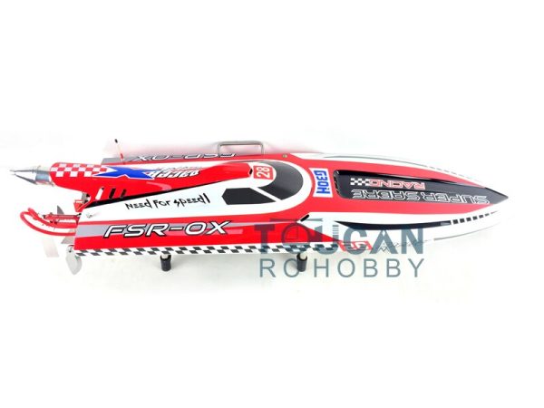 G30H ARTR-RC 54  30CC Engine Gasoline Fiber Glass RC Racing Boat W Remote Controller RED THZH0053 For Sale