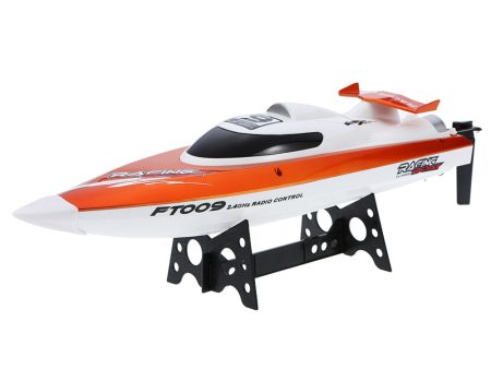 RC Speedboat FT009 2.4G 4CH Water Cooling System Self-righting 30km h High Speed Racing RC Boat Ship Remote Control Toys Model Online