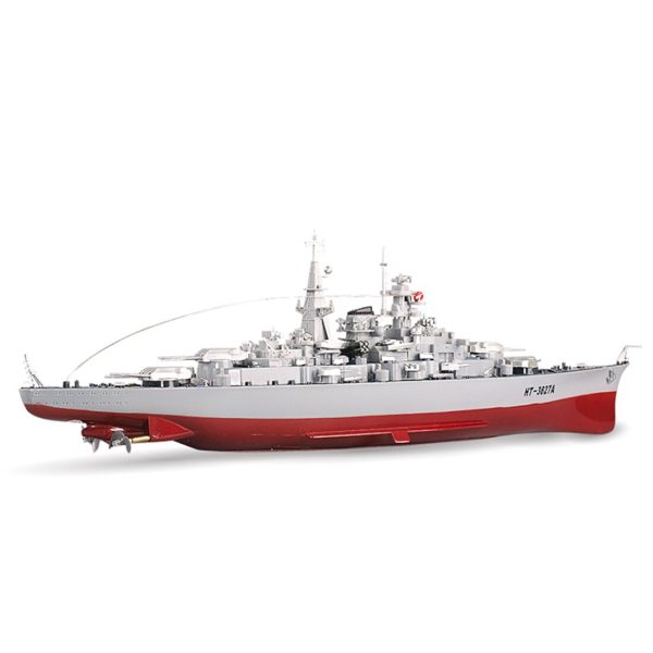 Hot 71cm 1:360 RC Military Battleship RC Cruiser Warship Toy Control Military RC Boat Destroyer Model Toys Best Gifts - US Plug For Cheap