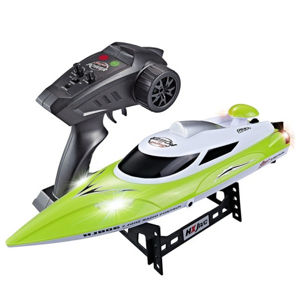 HJ806 2.4G RC Boat 200 Meters Control Distance   Cooling Water System   35km h High-speed kids toys WJ-46 Sale