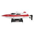 HONGXUNJIE HJ806 47cm 2.4G RC 30km h High Speed Racing Boat Water Cooling System Flipped Omni-directional Voltage Prompt Online Sale