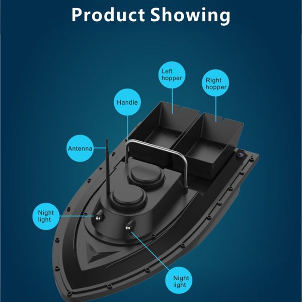 Fishing Tool Smart RC Bait Boat Toys Dual Motor Fish Finder Ship For fishing Boat Remote Control 500m Fishing Boats Speed a Boat Online Hot Sale