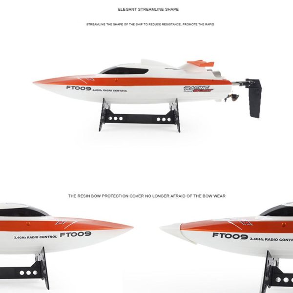 EU Plug FT009 2.4GHz 4 Channel Water Cooling High Speed Racing RC Boat Gift Online Sale