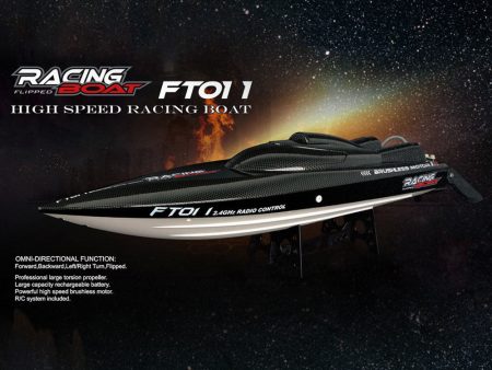 FeiLun FT011 2.4G RC Racing Boat Brushless Motor 55km h Built-in Water Cooling System For Discount