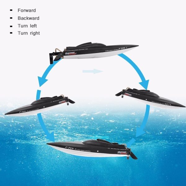 FeiLun FT011 2.4G RC Racing Boat Brushless Motor 55km h Built-in Water Cooling System For Discount