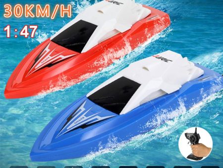 1:47 Remote Control Boats Twin Motor High Speed Long Lasing 2.4G 30kmh RC Racing Boat Toys for Children Kids Online Sale