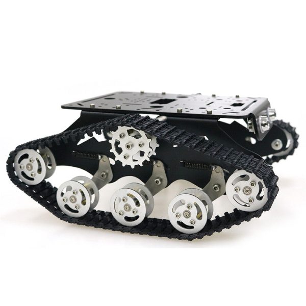 TS300 Shock Absorption Robot Tank Chassis RC Tank Model Tracked Car With Dual DC 12V Motor+Plastic Tracks+Suspension Parts on Sale