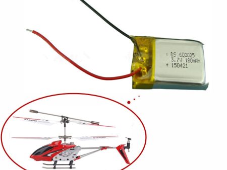 3.7V 180mAh Lipo battery For Syma S107 S107G 1S 3.7V 180mAh Li-Po Battery 3.7 V 180 mah Helicopter Part 1PCS Fashion