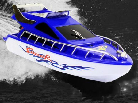 RC Speedboat Super Mini Electric Remote Control High Speed Boat Ship 4-CH RC Boat Game Toys Birthday Gift Kid Children Toys Gift Online Hot Sale