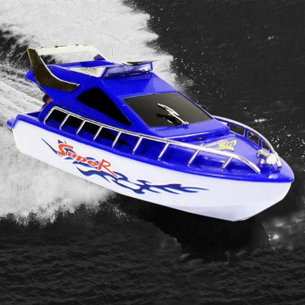 RC Speedboat Super Mini Electric Remote Control High Speed Boat Ship 4-CH RC Boat Game Toys Birthday Gift Kid Children Toys Gift Online Hot Sale