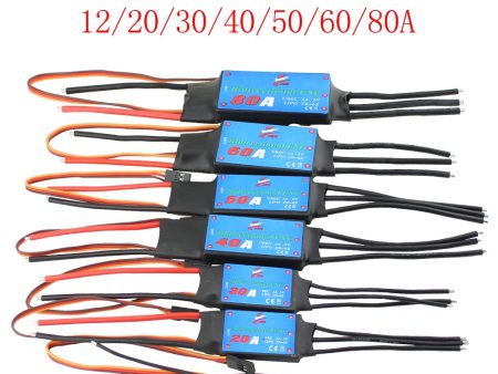 ZMR 12A 20A 30A 40A 50A 60A 80A Bidirectional Brushless ESC for Remote Control Car Pneumatic Underwater Propeller For Sale