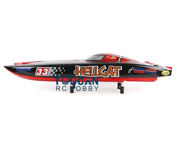 KIT E51 Fiber Glass 1.3M Well-painted Boat Hull only for Advanced Player Red TH02672 Fashion