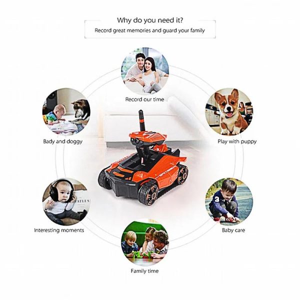 Smart RC Tank Phone App Controlled Wifi FPV HD Camera AR PVP Battle Electric Rover Robot Remote Control Toys for Children Boys Sale