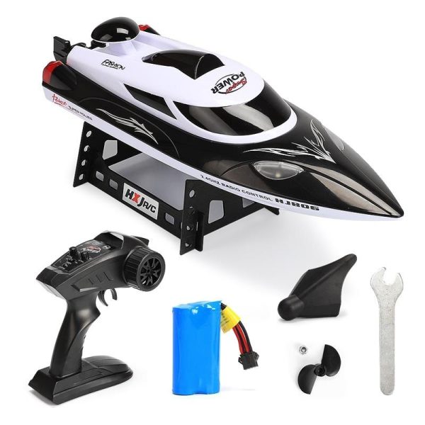 High Speed RC Boat HJ806 2.4GHz 4 Channel 35km h Racing Remote Control Boat 200m Control Distance Fast Ship RC Boat Online Sale