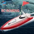 New Red Blue Ship Radio Remote Control Boat Double Motor Mini RC Speedboat Toys Children Outdoor Racing Boats with Original Box For Sale