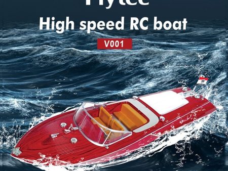 Flytec V001 2.4G High Speed RC Boat Navigation Model Toy 4CH High-Efficiency Motors Yacht Sailing Airship Large RC Boats Online