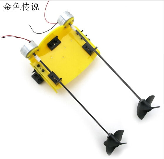 DIY Handmade Accessory Boat Ship Kit Electric Two Motor Propeller Power Driven for Remote Control Boat Model Robot F17929 Discount