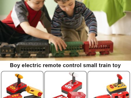 Children RC Train Toy Electric Magnetic Train Toy Locomotive Plaything For Wood Rail Way Train Model Mini Train Toys Hot on Sale