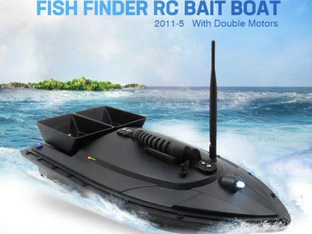 Flytec 2011-5 500M Bait Fishing Boat with Two Fish Finder 1.5kg Loading Tanks RC Boat Remote Radio Control Device Fish Toys Online Sale