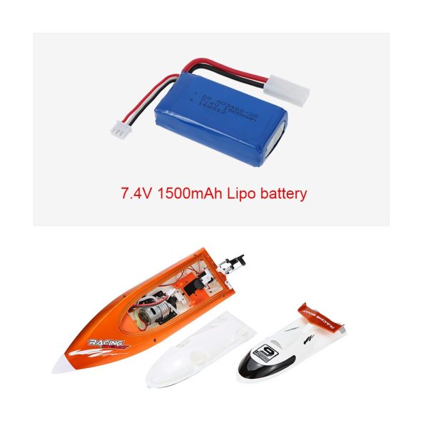 RC Speedboat FT009 2.4G 4CH Water Cooling System Self-righting 30km h High Speed Racing RC Boat Ship Remote Control Toys Model Online