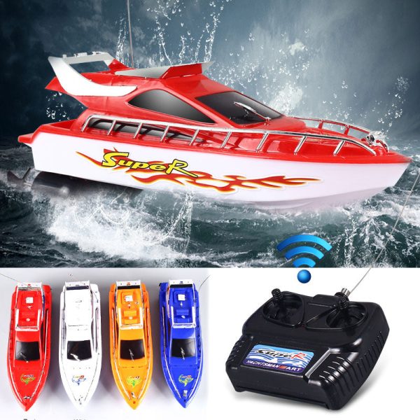 Racing Boat Remote Control Boat Rc Multicolor Rc Speedboat Racing Toy Speedboat Game Outdoors Electric Boat Electric Toy Rc Toy Fashion