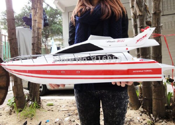 Large RC SpeedBoat Atlantic Yacht Luxury Cruises racing boat high speed ship Electronic Toys For Children Gifts Discount