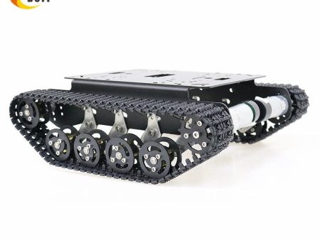 Shock Absorber Metal RC Robot Tank Chassis Kit with Track, DC Motor, Tracked Mobile Platform for Arduino Uno r3 Raspberry Pie DI Cheap