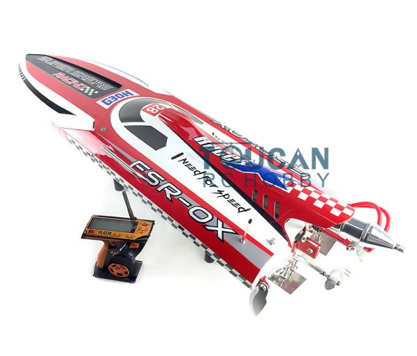 G30H ARTR-RC 54  30CC Engine Gasoline Fiber Glass RC Racing Boat W Remote Controller RED THZH0053 For Sale