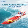 Flytec HQ5011 4CH 34CM Infrared 27MHZ 40MHZ RC Boat 15KM H Without Battery RTR Toys For Kids Gift Yellow & Red Hot on Sale