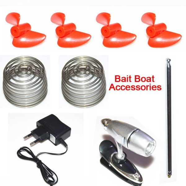 Origial Fishing Bait Boat Spare Parts Remote Control Antenna EU Plug Adapter Replacement Float Tube Propellers Protect Spring Cheap