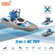 RC Boat Flying Air Boat Radio-Controlled Machine on the Control Panel Birthday Christmas Gifts Remote Control Toys for Kids Discount