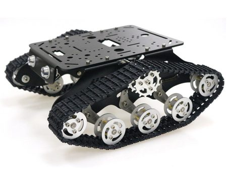 TS300 Shock Absorption Robot Tank Chassis RC Tank Model Tracked Car With Dual DC 12V Motor+Plastic Tracks+Suspension Parts on Sale