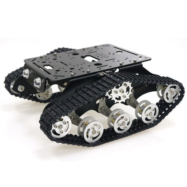 TS300 Shock Absorption Robot Tank Chassis RC Tank Model Tracked Car With Dual DC 12V Motor+Plastic Tracks+Suspension Parts on Sale