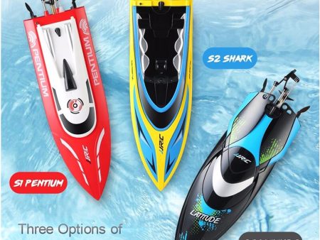 JJRC S1 S2 S3 Waterproof Turnover Reset Water Cooling High Speed 25km H RC Boat Mini Racing RC Boat RTR Remote Control Toys Gift on Sale