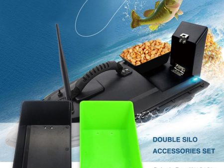 Flytec 2011-5 Fishing Bait Boat Body Parts Intelligent Hit The Ship Accessory 2011-5.004 Double Silo Accessories Set Online Hot Sale