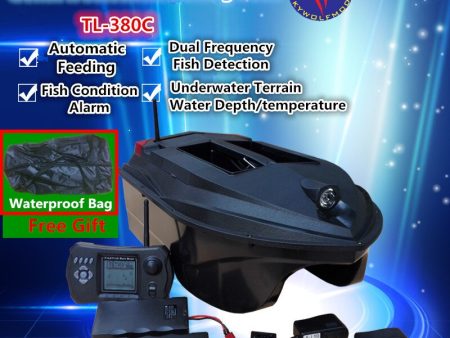 Free Bag Sonar Dectection Fishing Finder Dual Body Remote Control Nesting Fishing Boat TL-380C Automatic Send hook RC Bait Boat For Discount