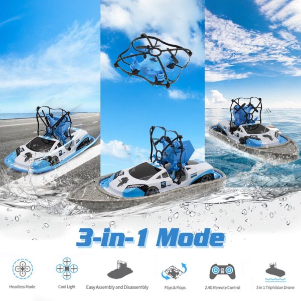 RC Boat Flying Air Boat Radio-Controlled Machine on the Control Panel Birthday Christmas Gifts Remote Control Toys for Kids Discount