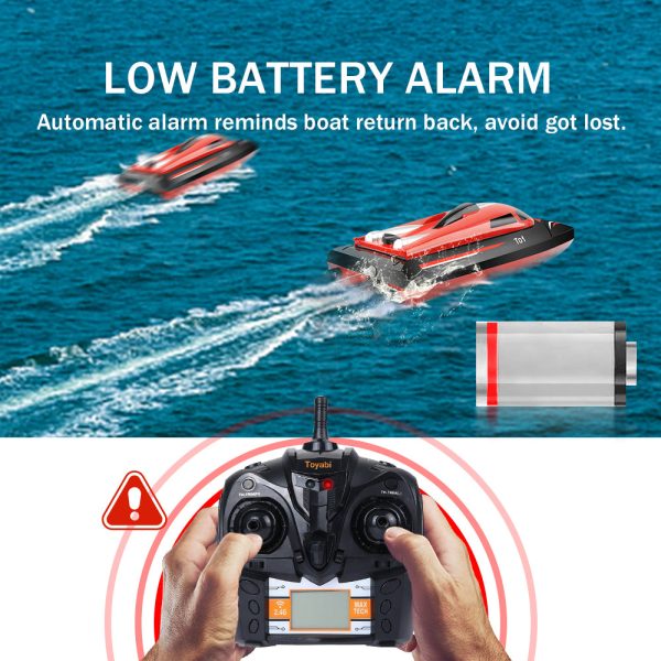 Rc Boat H101 2.4ghz 30km hour High Speed 180 Degree Flip With Servo Remote Control Boat Toys For Children Xmas Gifts For Kids Supply