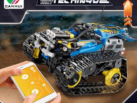 2.4G DIY Remote Control Sport RC Tank Toy Electric Stunt Car with Voice Remote Control Toys APP Gravity Remote for Children Online now