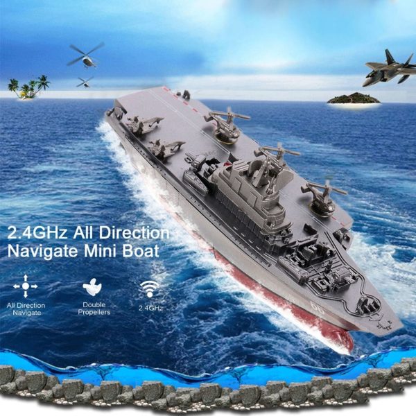 3319 2.4G Remote Control Boat 4 Channel Dual-motor operation RC ship Micro Remote Control BoatRadio Controlled Ship For Cheap